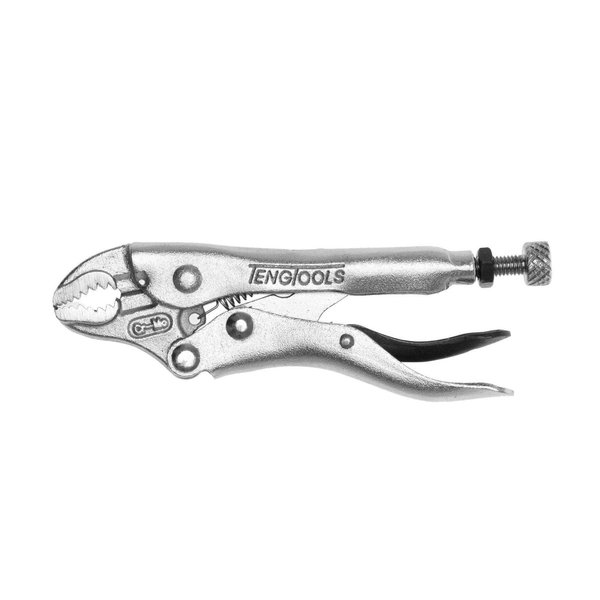 Teng Tools 4" Plated, Round & Flat Power Grip Locking Pliers - 401-4 401-4